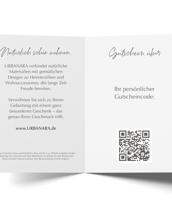 URBANARA Geschenkgutschein