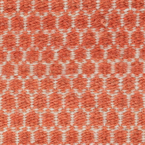 Teppich Mazan Orange/Eierschale mit Wabenmuster | URBANARA