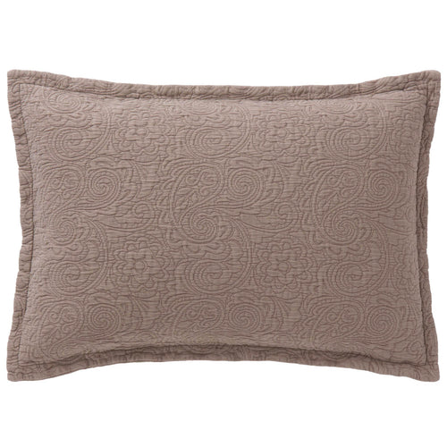 Tagesdecke Teba Taupe mit Paisley Muster | URBANARA