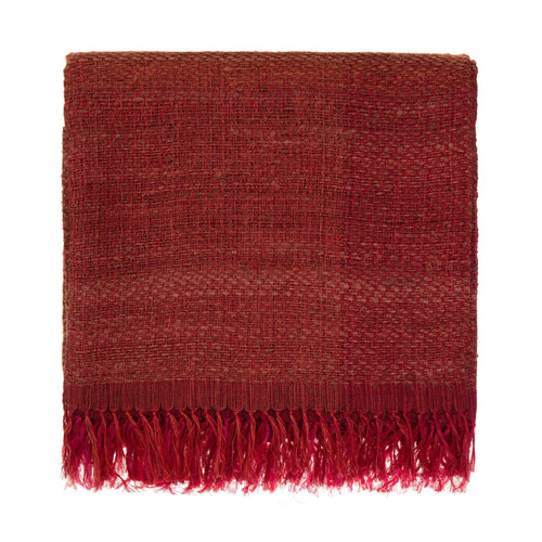 Leinendecke Birami Rot/Orange/Senfgelb - 130 x 160 cm | URBANARA