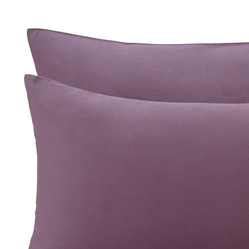 Flanell-Bettwäsche Montrose Aubergine | URBANARA