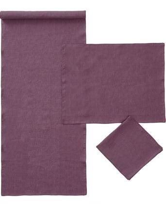 Tischdecke Teis Aubergine | URBANARA