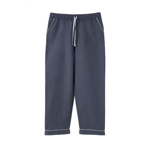 Pyjamahose Alva Dunkles Graublau/Weiß | URBANARA