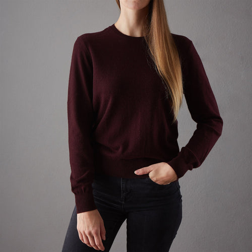 Kaschmirpullover Nora Weinrot | URBANARA