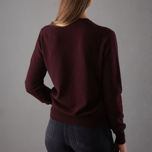 Kaschmirpullover Nora Weinrot | URBANARA