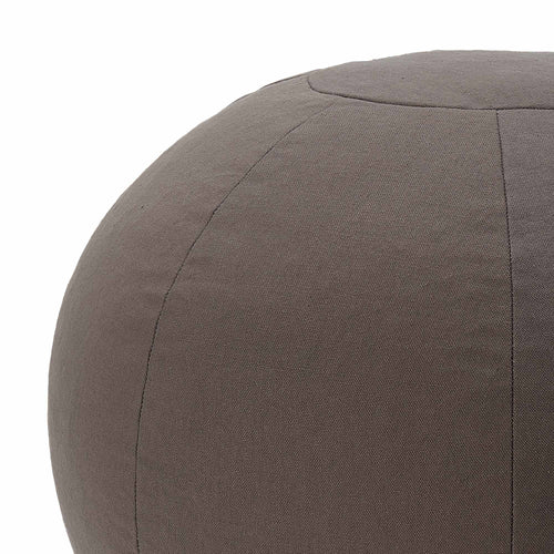 Canvas-Pouf Thalay Dunkelgrau 50 x 35 cm | URBANARA