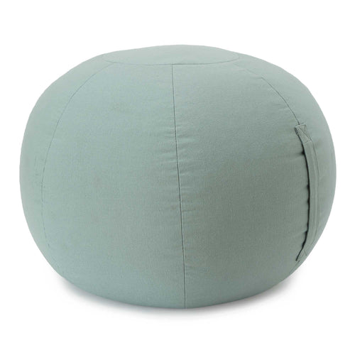 Canvas-Pouf Thalay Helles Graugrün 50 x 35 cm | URBANARA