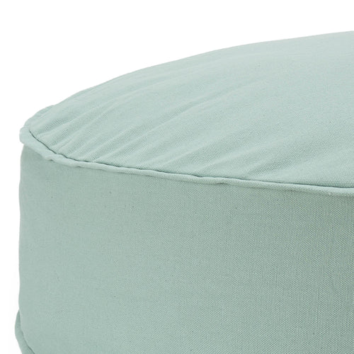 Canvas-Pouf Nashik Helles Graugrün 70 x 15 cm | URBANARA