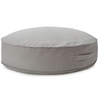 Canvas-Pouf Nashik Hellgrau 70 x 15 cm | URBANARA