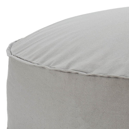 Canvas-Pouf Nashik Hellgrau 70 x 15 cm | URBANARA