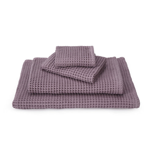 Handtuch Mikawa Mauve in Waffelpiqué | URBANARA